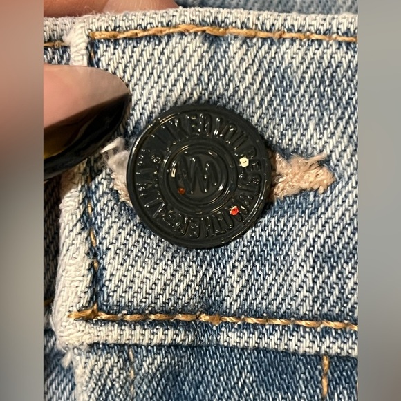 Mother women’s jeans size 26 blue cropped raw hem euc high rise - Picture 5 of 13